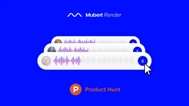 Screenshot of Mubert website