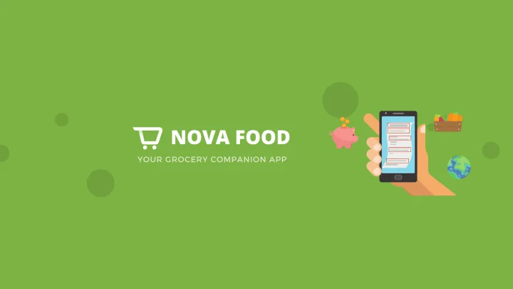 Screenshot of Nova Food website