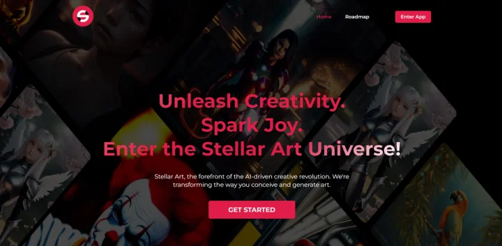 Screenshot of StellartAI website