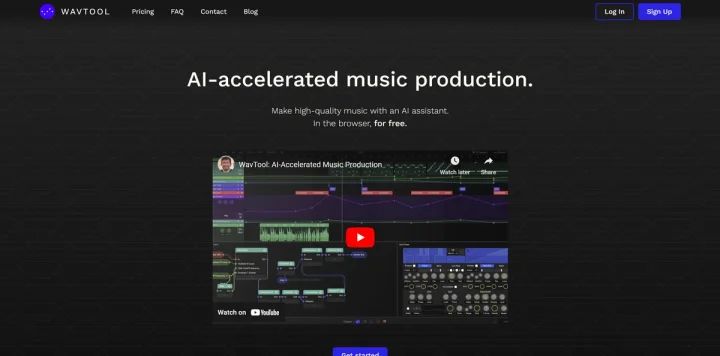Screenshot of WavTool website