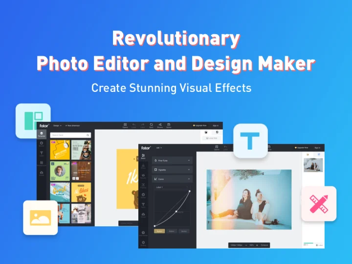 Screenshot of Fotor website