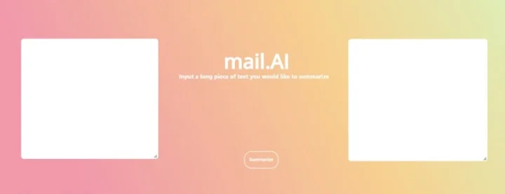 Screenshot of Mail AI website