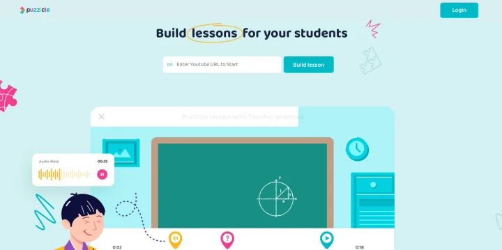 Screenshot of Puzzicle website