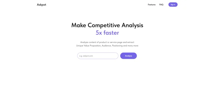 Screenshot of Askpot website