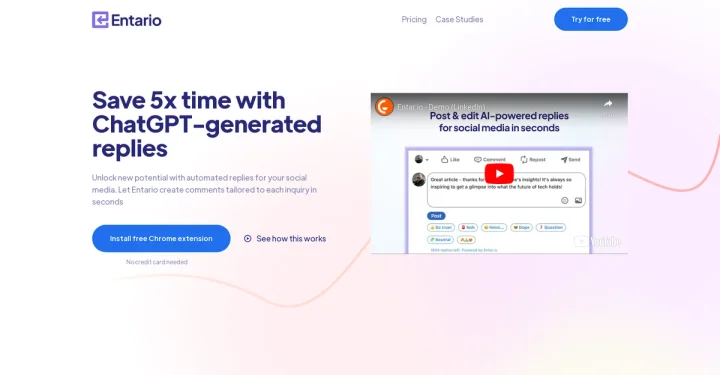 Screenshot of Entar.io website