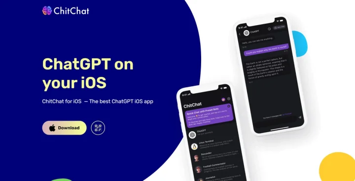 Screenshot of ChitChat website