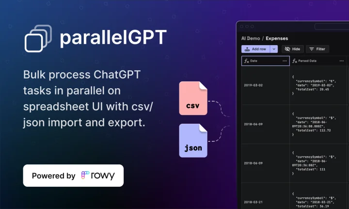 Screenshot of ParallelGPT website