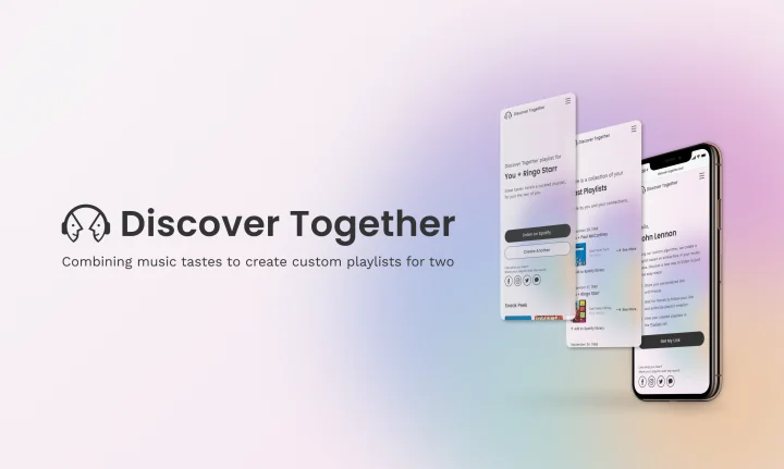 Screenshot of Discover Together website