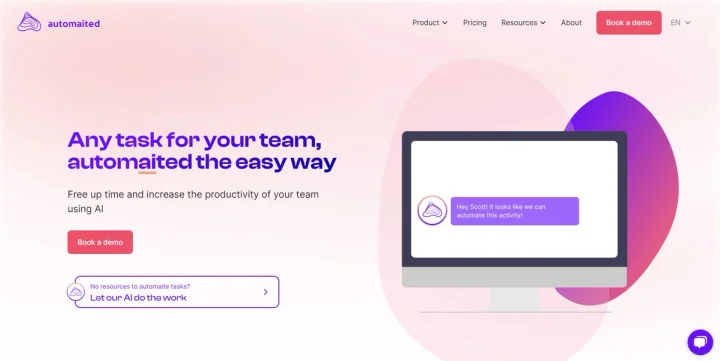 Screenshot of Automaited website