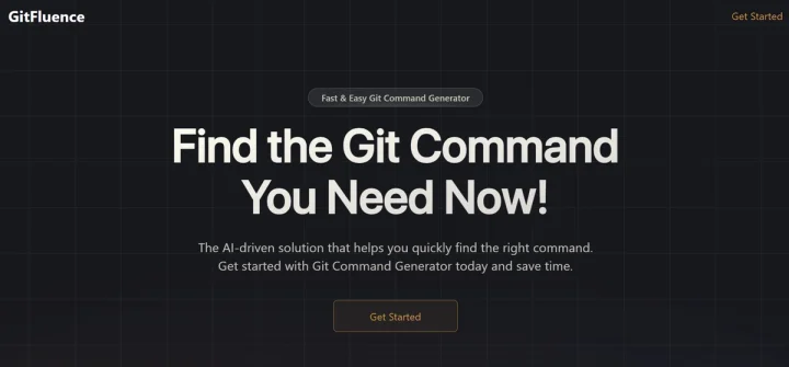 Screenshot of GitFluence website