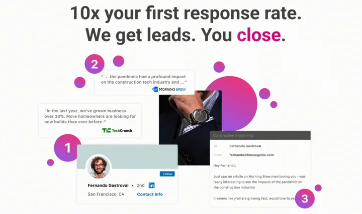 Screenshot of SellScale website