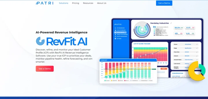 Screenshot of RevFit AI website