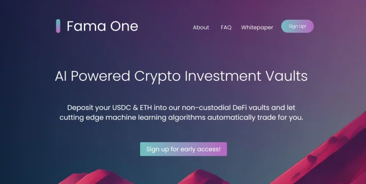 Screenshot of Fama.one website
