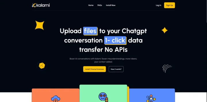 Screenshot of Kalami website