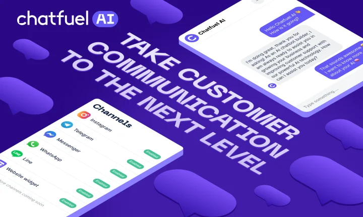 Screenshot of Chatfuel website