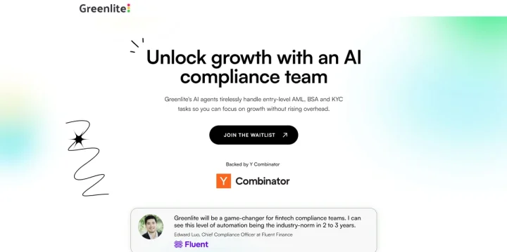 Screenshot of Greenlite website