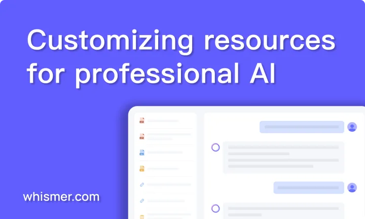 Screenshot of Whismer AI website