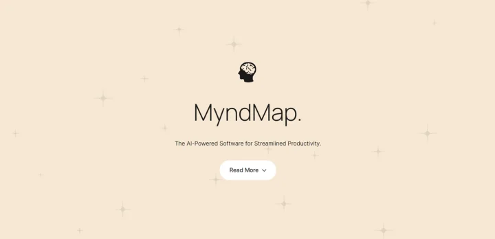 Screenshot of MyndMap website