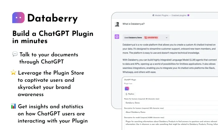 Screenshot of Databerry.ai website