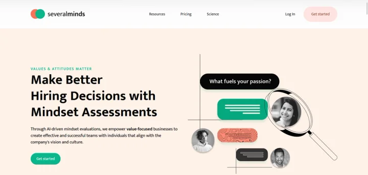 Screenshot of Several Minds website