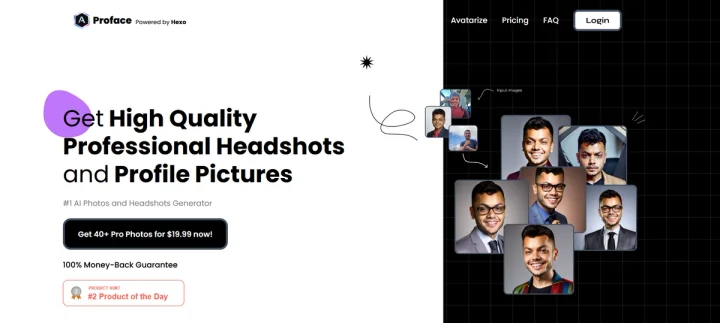 Screenshot of Proface website