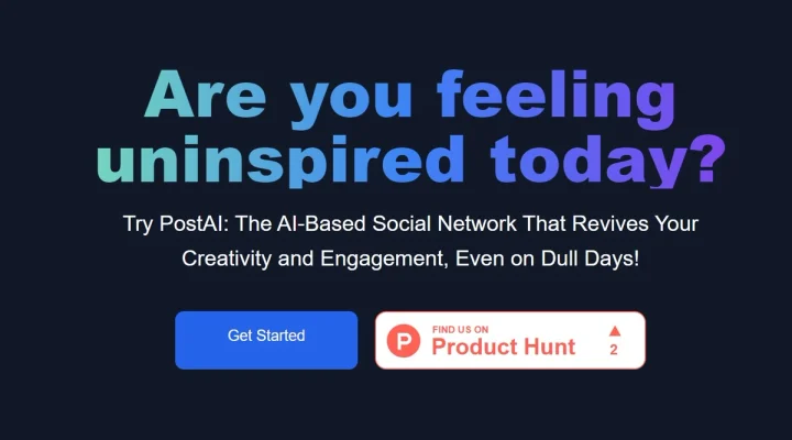 Screenshot of Post AI website