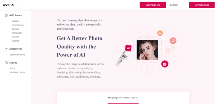 Screenshot of Avc.ai website