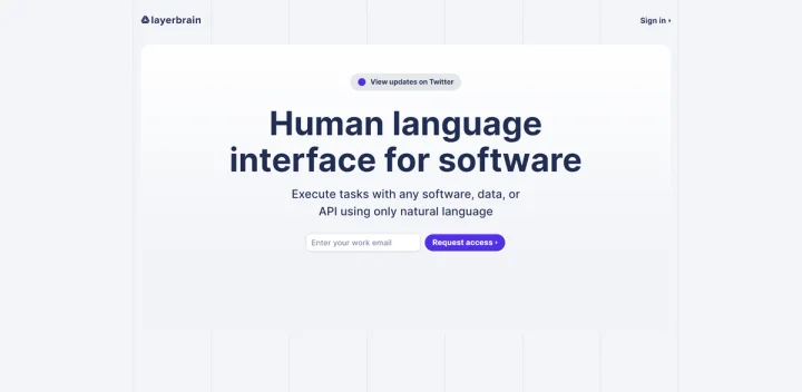 Screenshot of Layerbrain website