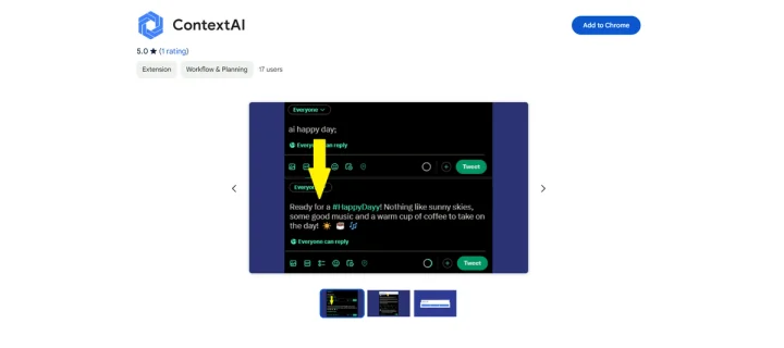 Screenshot of ContextAI website