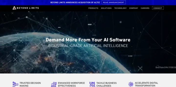 Screenshot of Beyond website