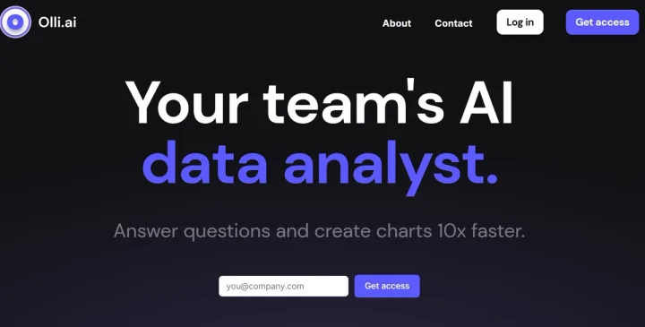 Screenshot of Olli.ai website