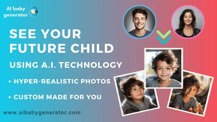 Screenshot of AI Baby Generator website