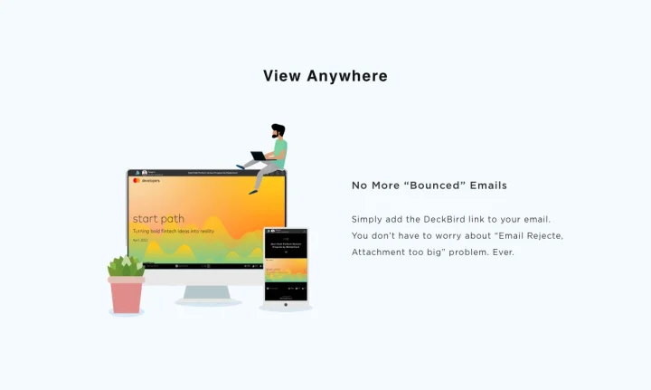 Screenshot of DeckBird.ai website