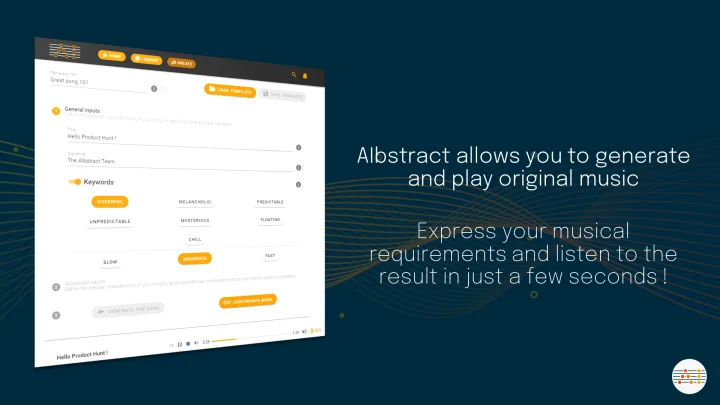 Screenshot of AIbstract website