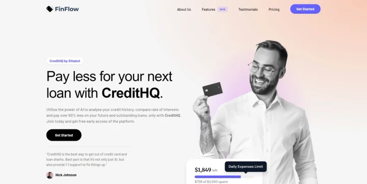 Screenshot of CreditHQ website