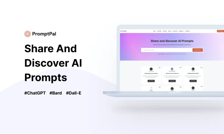 Screenshot of PromptPal website