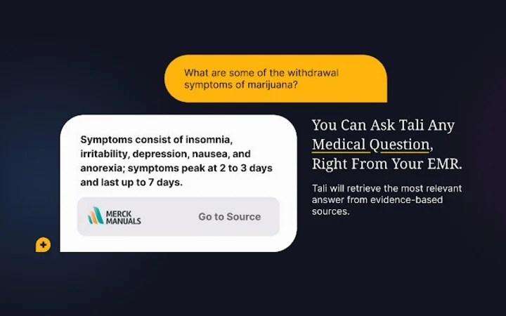 Screenshot of Tali AI website