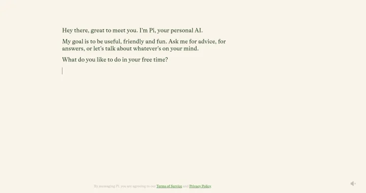Screenshot of Pi website