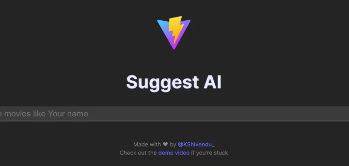 Screenshot of SuggestAI website