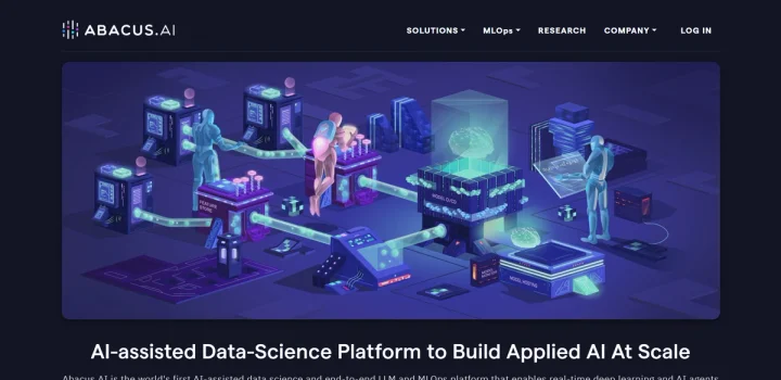 Screenshot of Abacus.AI website