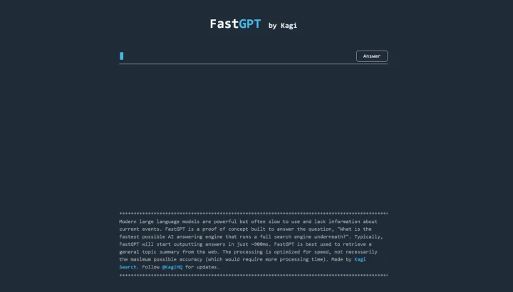 Screenshot of FastGPT website