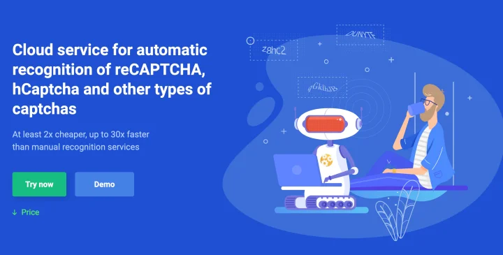 Screenshot of CapMonster Cloud website
