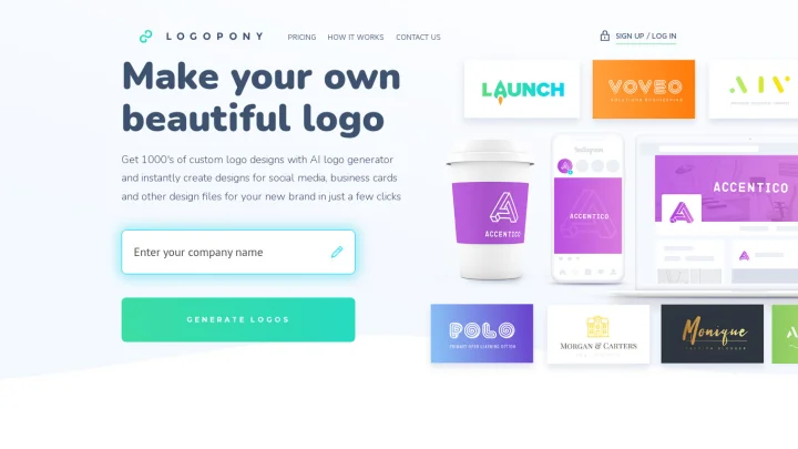 Screenshot of Logopony website
