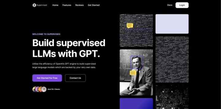 Screenshot of Supervised AI website