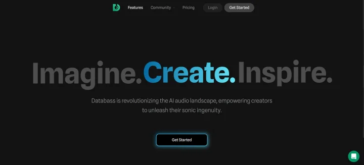 Screenshot of Databass website