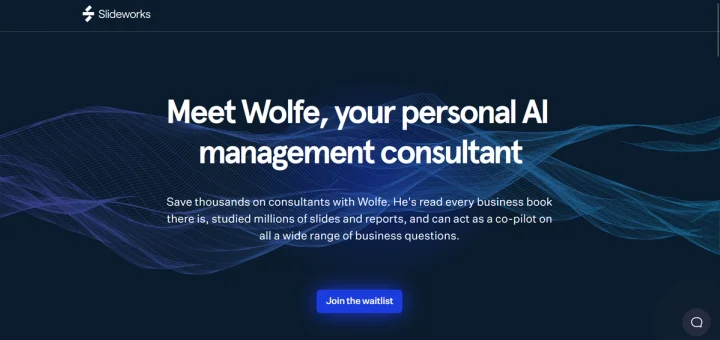 Screenshot of Wolfe website