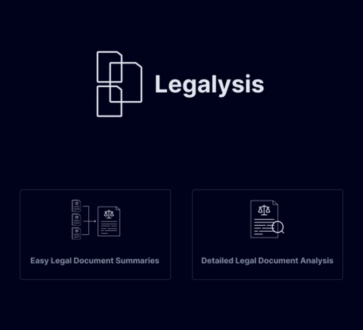 Screenshot of Legalysis website