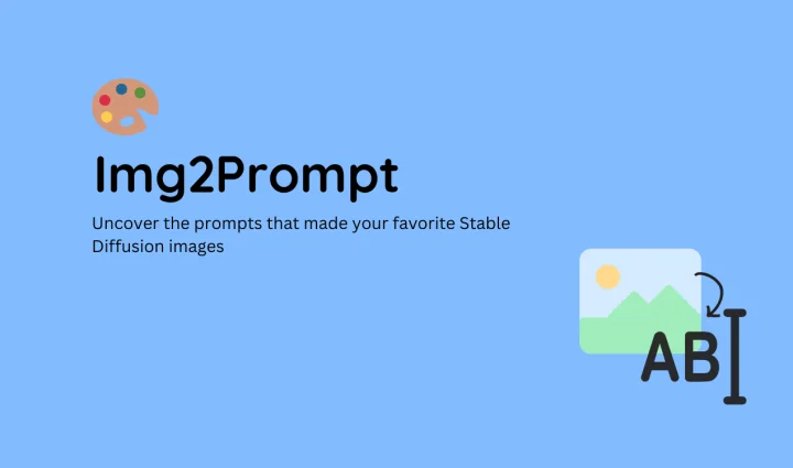 Screenshot of Img2prompt website