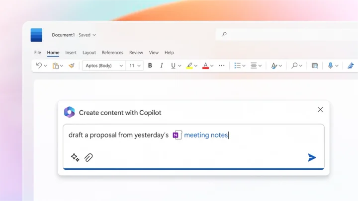 Screenshot of Microsoft 365 Copilot website