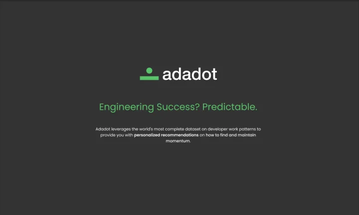 Screenshot of Adadot website